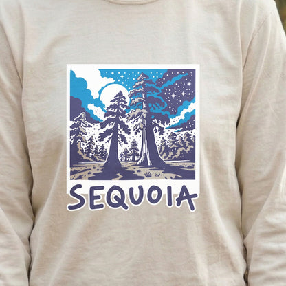 Sequoia at Night Cotton Long Sleeve