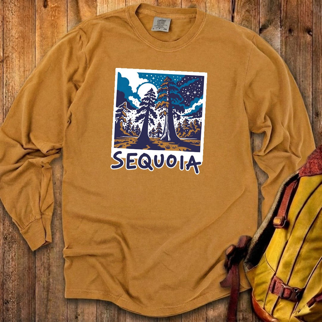 Sequoia at Night Cotton Long Sleeve