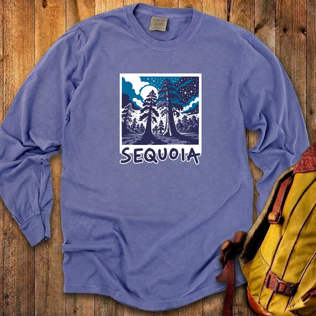 Sequoia at Night Cotton Long Sleeve