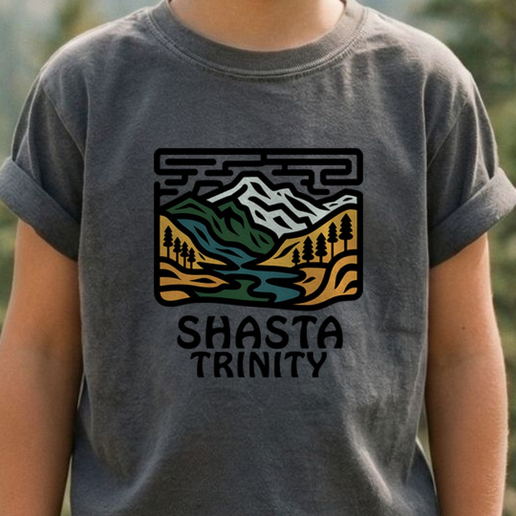 Shasta-Trinity National Forest Kids Cotton T-Shirt