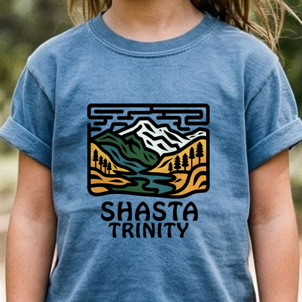 Shasta-Trinity National Forest Kids Cotton T-Shirt