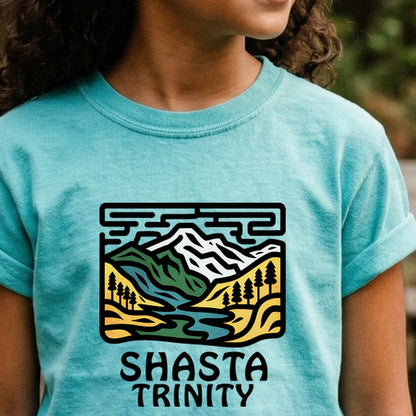 Shasta-Trinity National Forest Kids Cotton T-Shirt