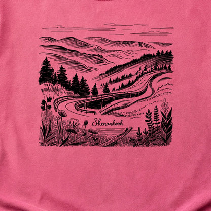 Shenandoah Line Drawing Cotton T-Shirt