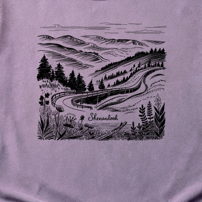 Shenandoah Line Drawing Cotton T-Shirt