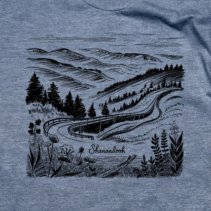 Shenandoah Line Drawing T-Shirt
