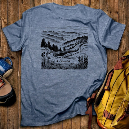 Shenandoah Line Drawing T-Shirt