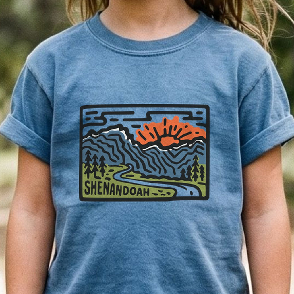 Shenandoah National Park Kids Cotton T-Shirt