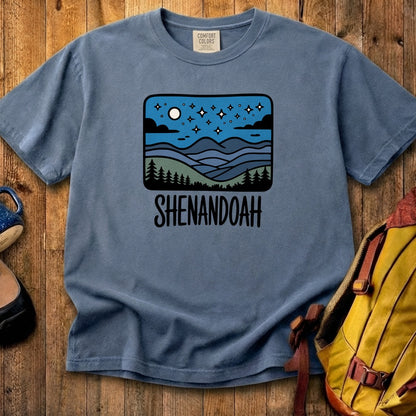 Shenandoah at Night Cotton T-Shirt