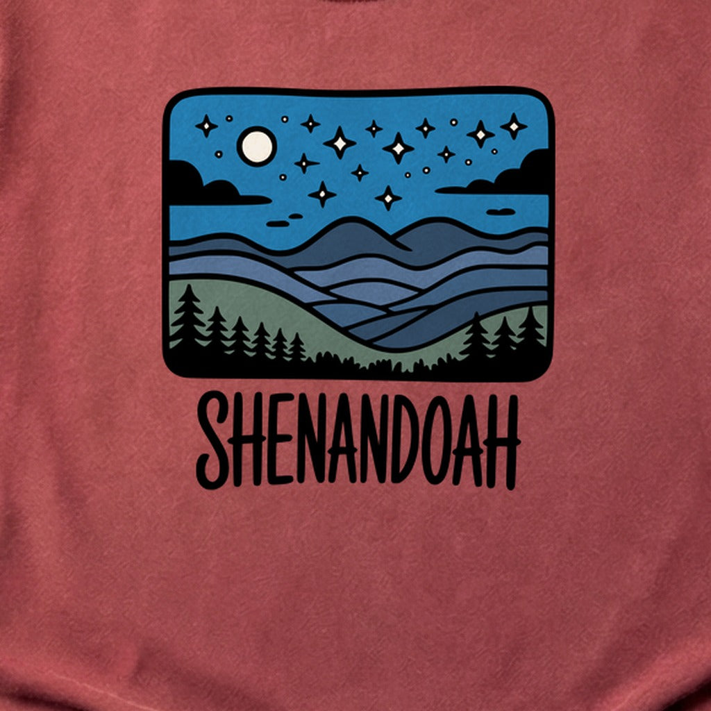 Shenandoah at Night Cotton T-Shirt