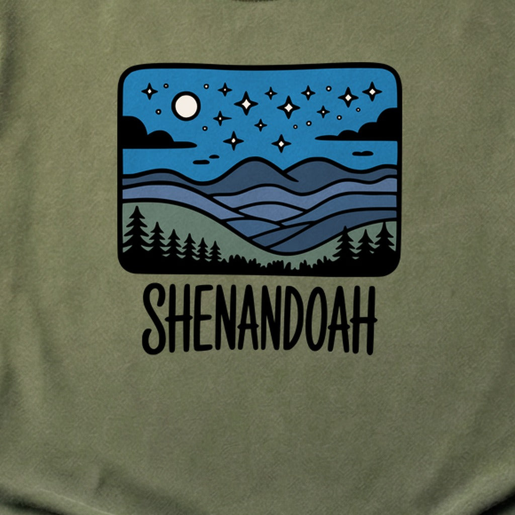 Shenandoah at Night Cotton T-Shirt