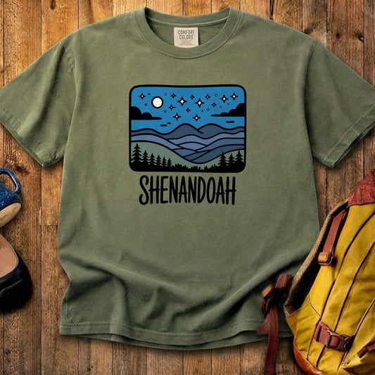 Shenandoah at Night Cotton T-Shirt