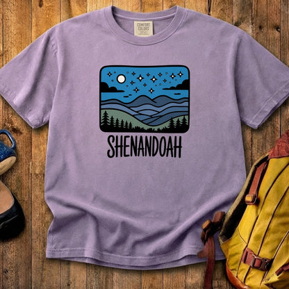 Shenandoah at Night Cotton T-Shirt
