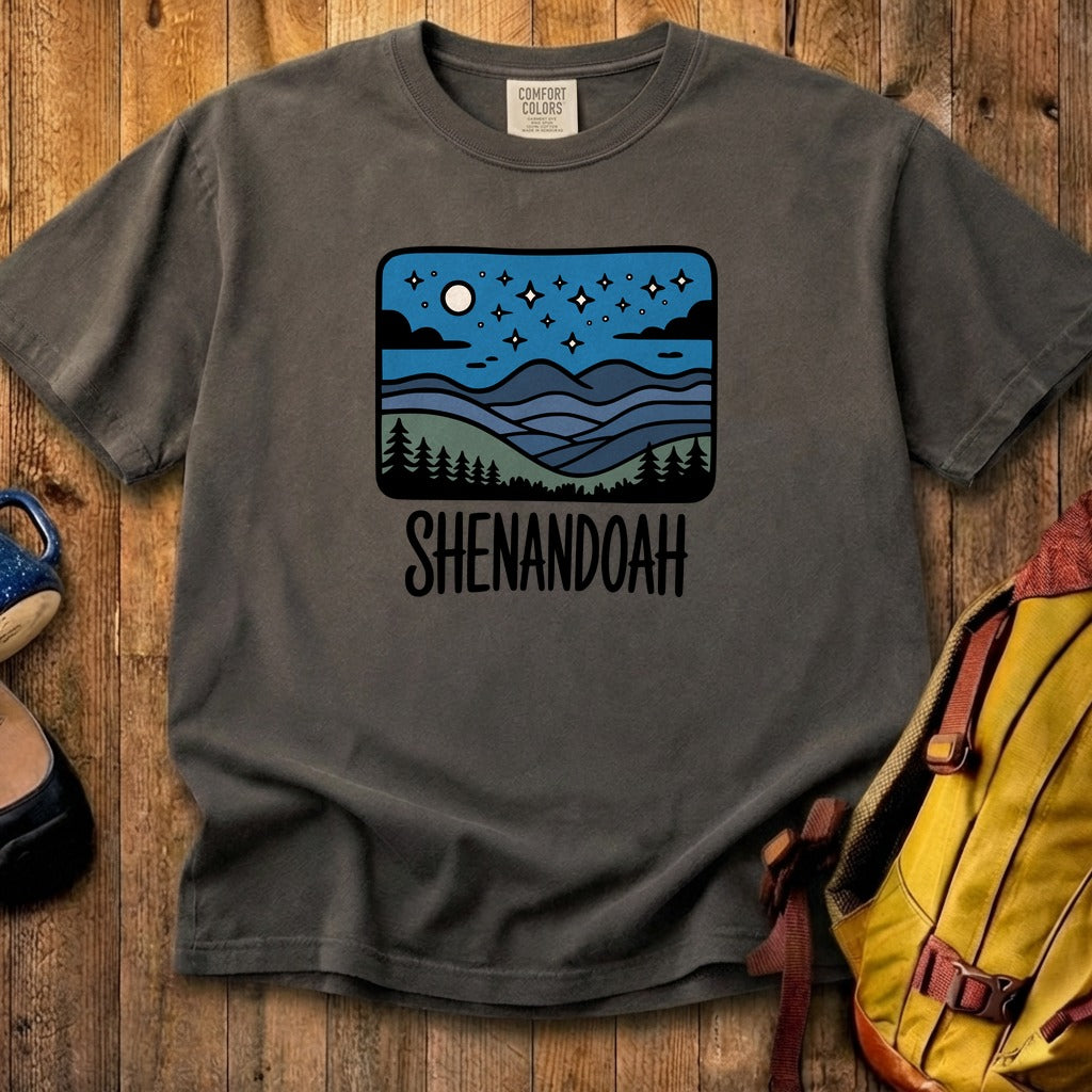Shenandoah at Night Cotton T-Shirt