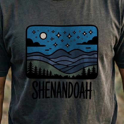 Shenandoah at Night Cotton T-Shirt