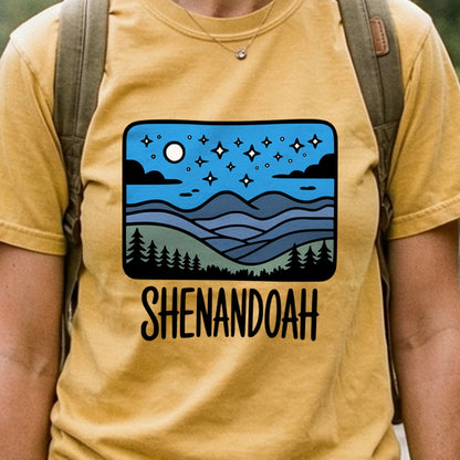 Shenandoah at Night Cotton T-Shirt