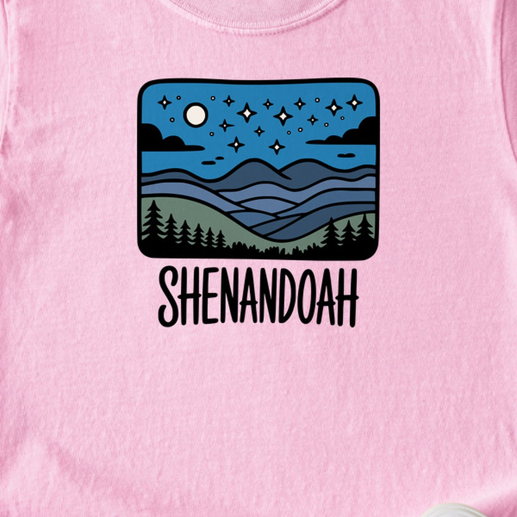 Shenandoah at Night Kids Cotton T-Shirt