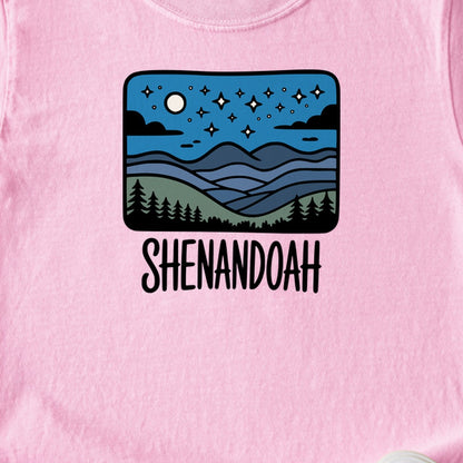 Shenandoah at Night Kids Cotton T-Shirt