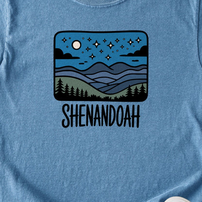 Shenandoah at Night Kids Cotton T-Shirt