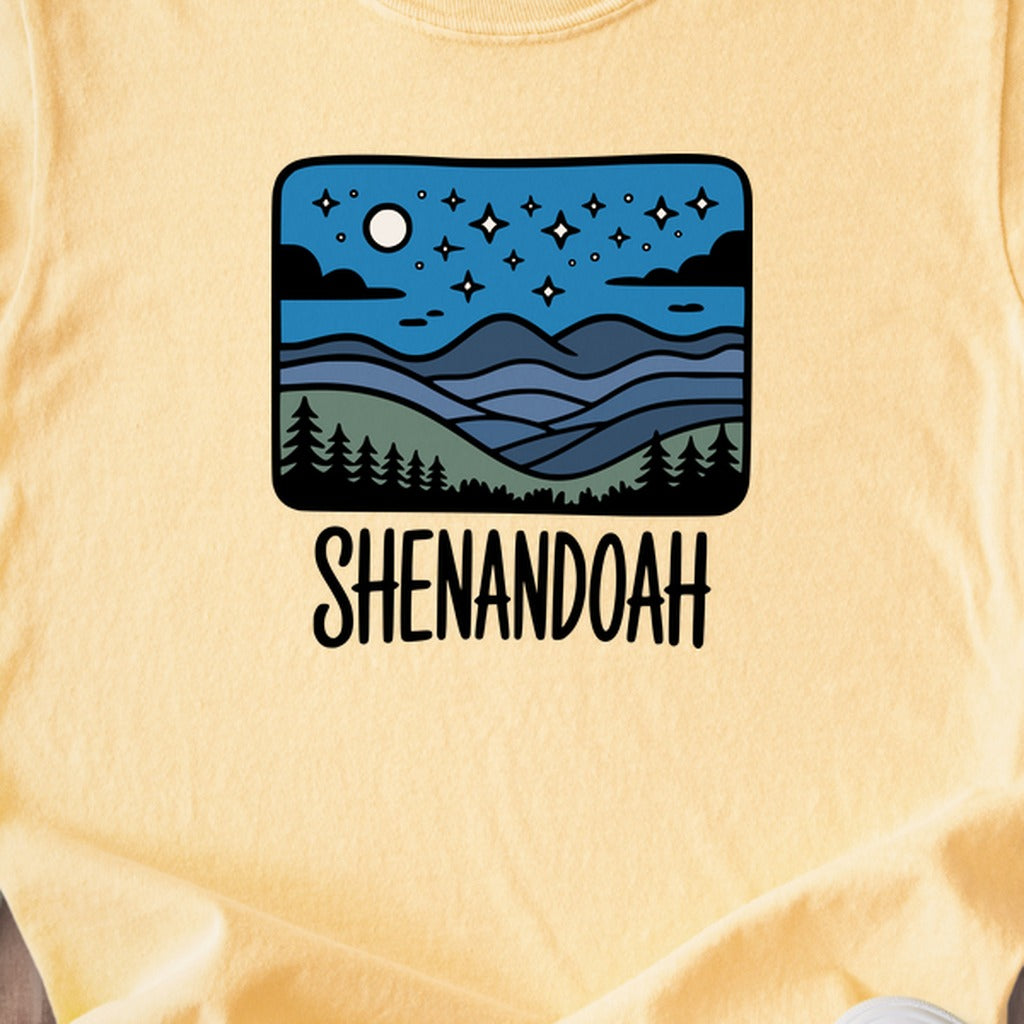 Shenandoah at Night Kids Cotton T-Shirt