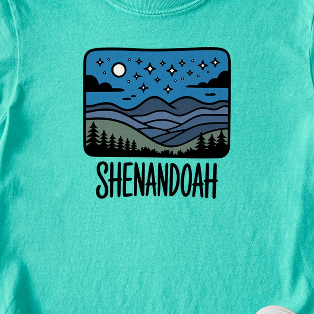 Shenandoah at Night Kids Cotton T-Shirt