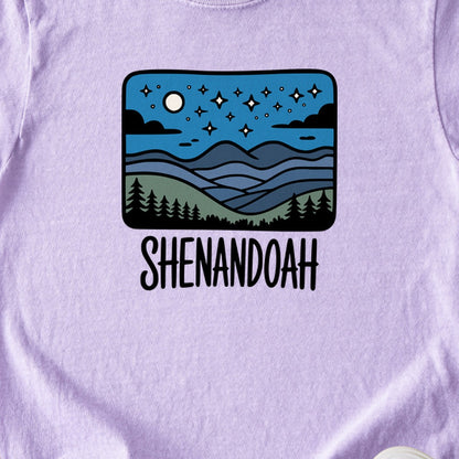 Shenandoah at Night Kids Cotton T-Shirt