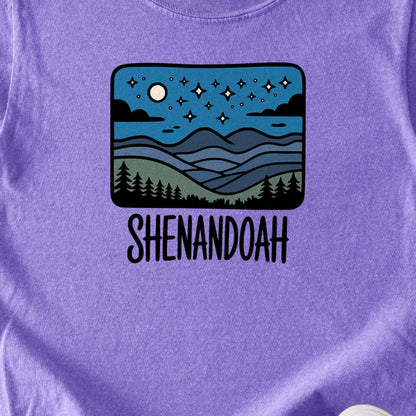 Shenandoah at Night Kids Cotton T-Shirt