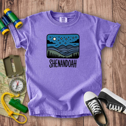 Shenandoah at Night Kids Cotton T-Shirt