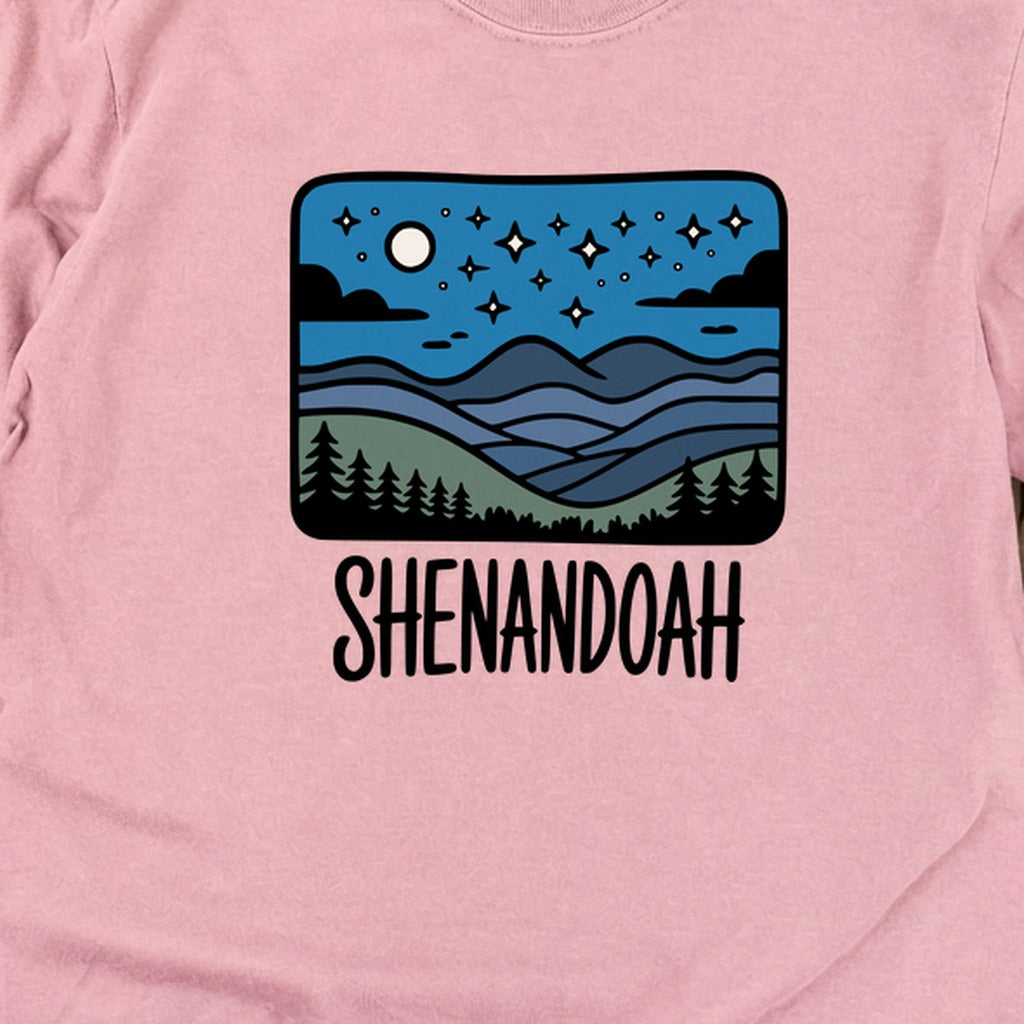 Shenandoah at Night Cotton Long Sleeve