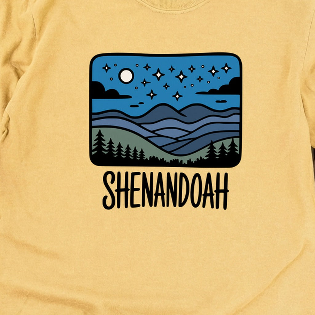 Shenandoah at Night Cotton Long Sleeve