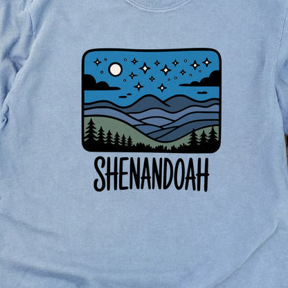 Shenandoah at Night Cotton Long Sleeve