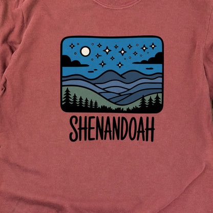 Shenandoah at Night Cotton Long Sleeve