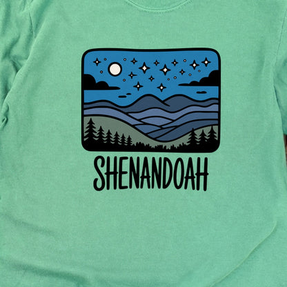 Shenandoah at Night Cotton Long Sleeve