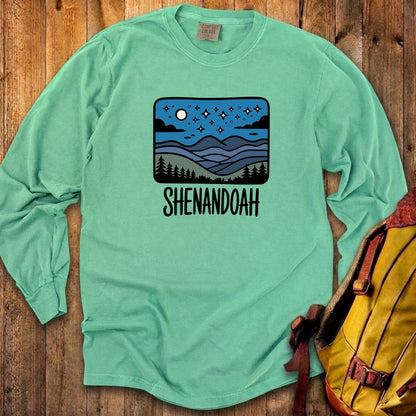 Shenandoah at Night Cotton Long Sleeve