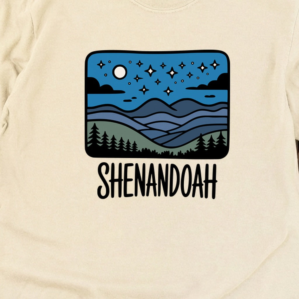 Shenandoah at Night Cotton Long Sleeve