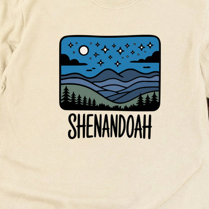 Shenandoah at Night Cotton Long Sleeve