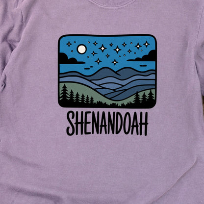 Shenandoah at Night Cotton Long Sleeve