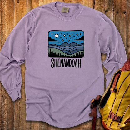 Shenandoah at Night Cotton Long Sleeve