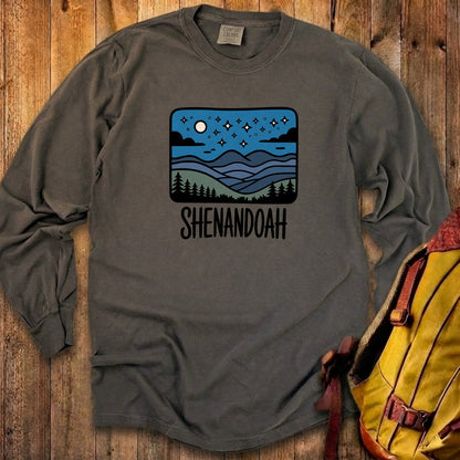 Shenandoah at Night Cotton Long Sleeve