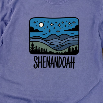 Shenandoah at Night Cotton Long Sleeve