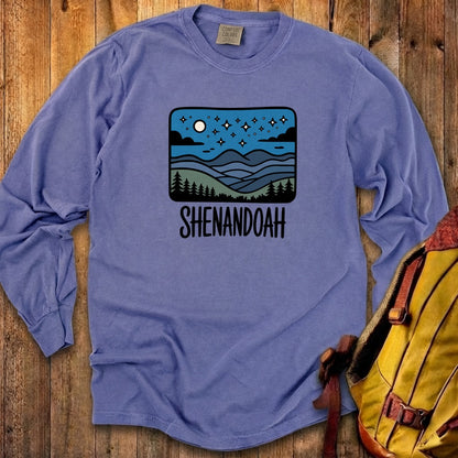 Shenandoah at Night Cotton Long Sleeve