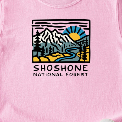 Shoshone National Forest Kids Cotton T-Shirt