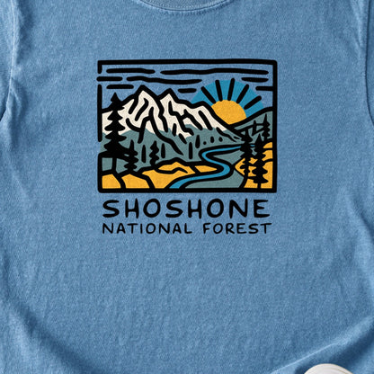 Shoshone National Forest Kids Cotton T-Shirt
