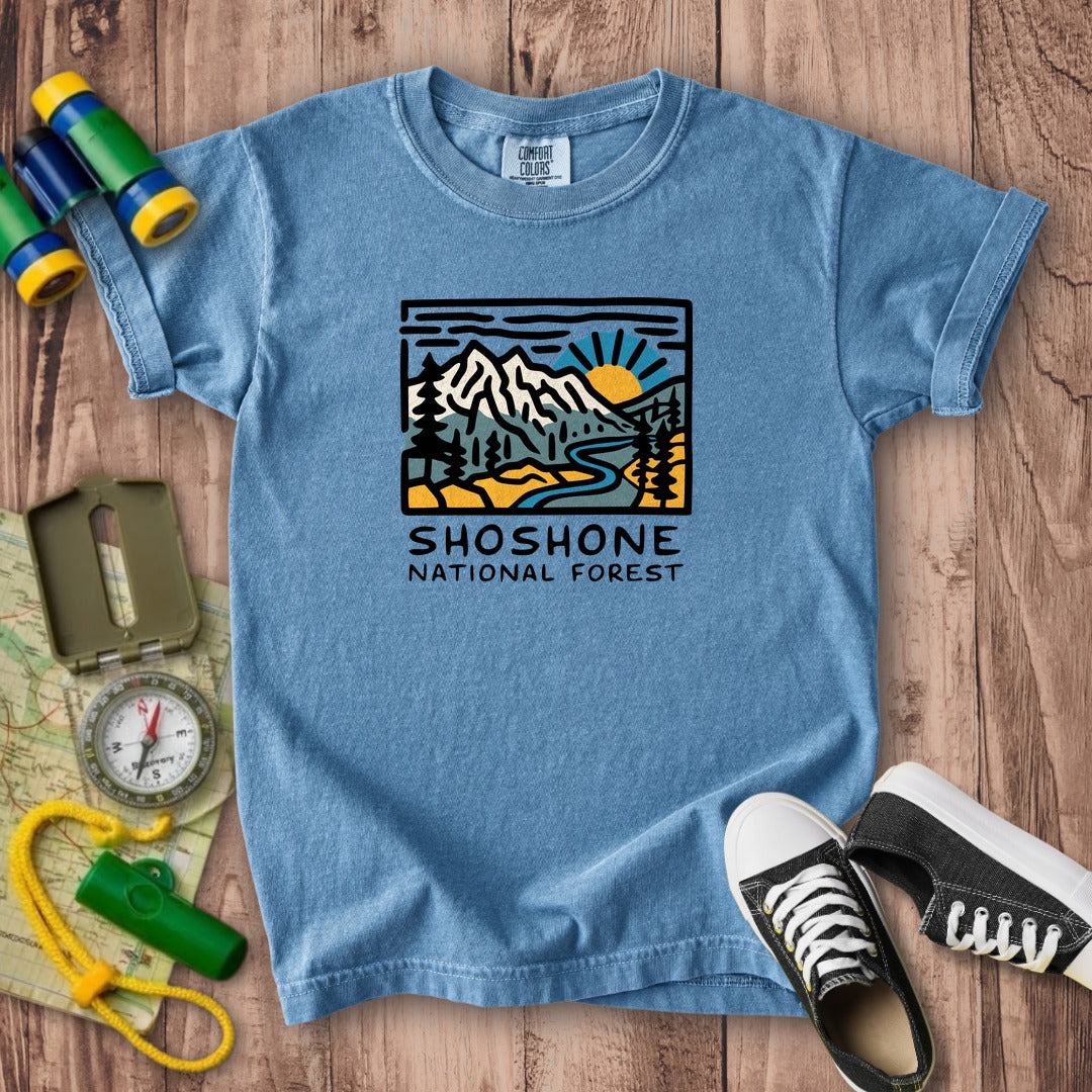 Shoshone National Forest Kids Cotton T-Shirt