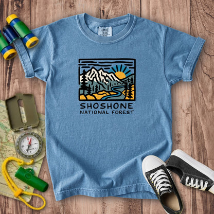 Shoshone National Forest Kids Cotton T-Shirt