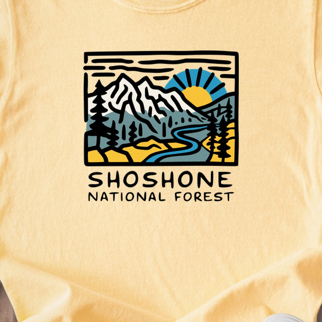 Shoshone National Forest Kids Cotton T-Shirt