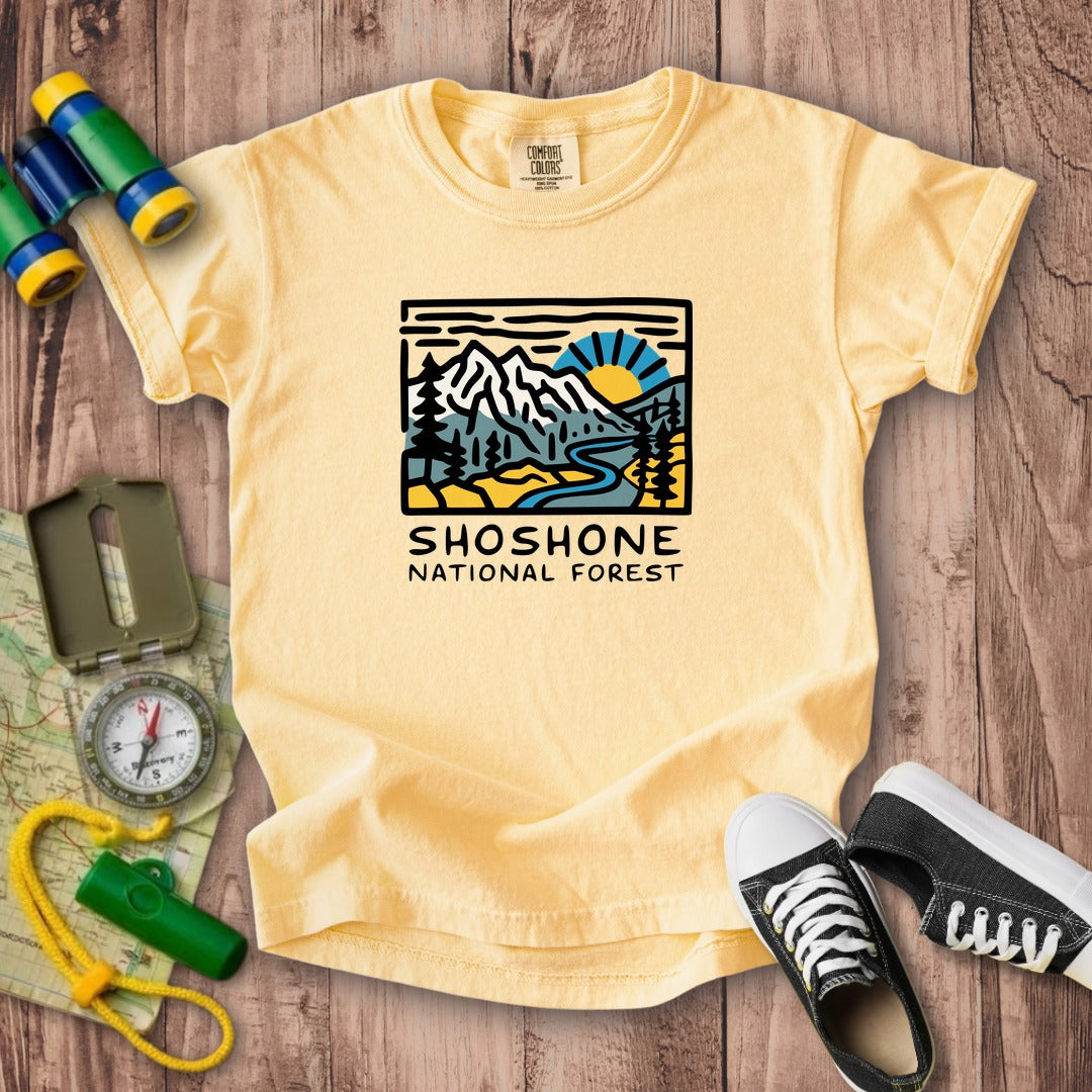 Shoshone National Forest Kids Cotton T-Shirt