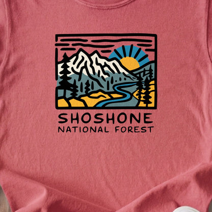 Shoshone National Forest Kids Cotton T-Shirt