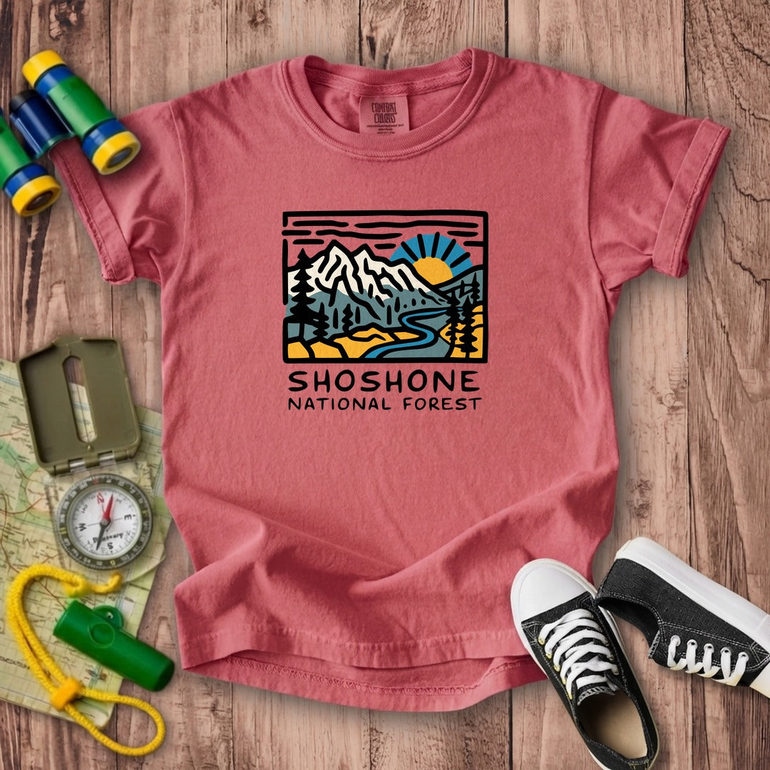 Shoshone National Forest Kids Cotton T-Shirt