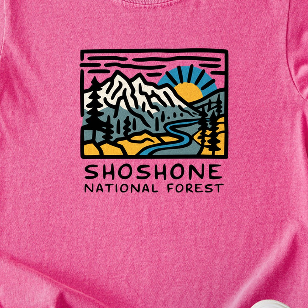 Shoshone National Forest Kids Cotton T-Shirt