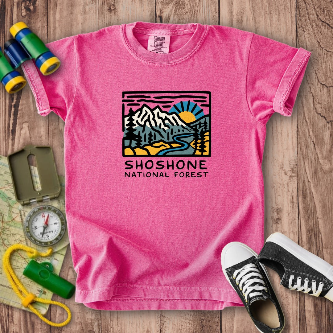 Shoshone National Forest Kids Cotton T-Shirt